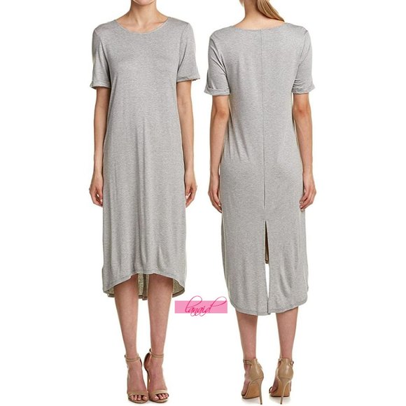 Robe Maxi BCBG Heather - Gris Et Blanc Rayé - Sans Manches - Taille M - Neuf Avec étiquettes